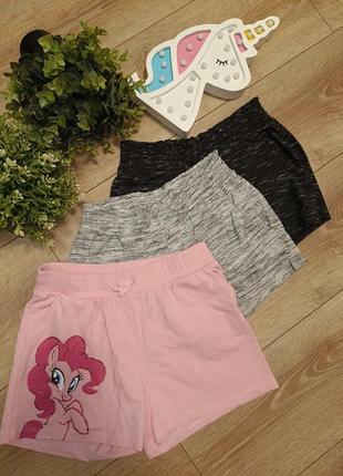 Набір 3 легких шортів h&m my little pony поні