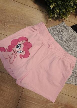 Набір 3 легких шортів h&m my little pony2 фото