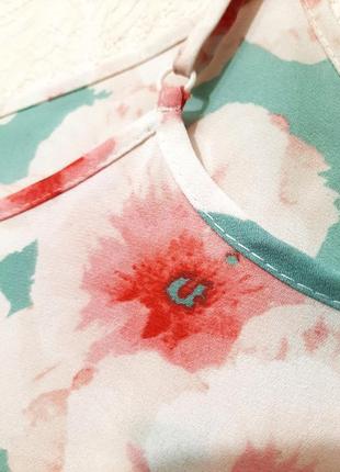 Atmosphere блуза на бретелях топ майка белая/розовая/бирюзовая искусственный шёлк женская р44 469 фото