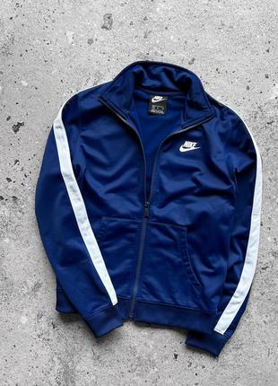 Nike nsw women’s blue full zip track jacket logo swoosh жіноча олімпійка
