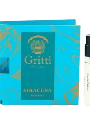 Gritti siracusa пробник парфюмированная вода 2мл1 фото