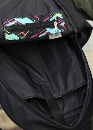 Рюкзак sambag zard lrt - черный тканевый с принтом "abstract"9 фото