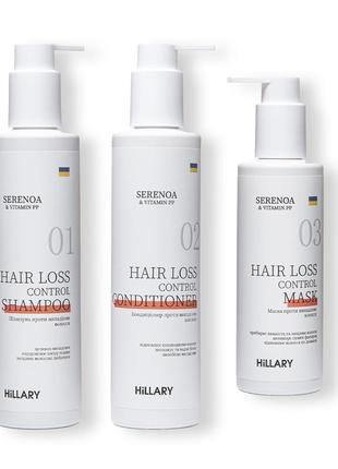 Комплекс проти випадіння волосся hillary serenoa & рр hair loss control