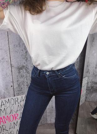 Джинси з розрізами 40, 42; джинсы синие с разрезами3 фото