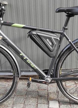 Велосипед alu 28" cube travel pro 7шв серый/зеленый (hpa-28)