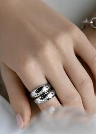 Объемное дутое кольцо,  япония2 фото
