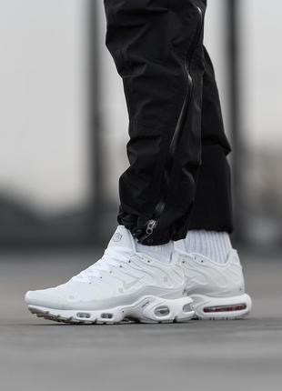 Чоловічі кросівки nike air max th plus white найк білого кольору