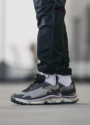 Чоловічі кросівки salomon xt-slate grey саломон сірого кольору