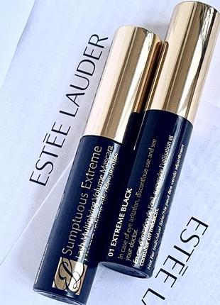 Оригінал! тушь для вій estee lauder sumptuous extreme  👉🏻мініатюра 2,8 мл.1 фото