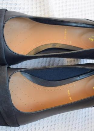 Кожаные туфли мокасины лодочки балетки кларкс clarks р.11 28 см р.433 фото