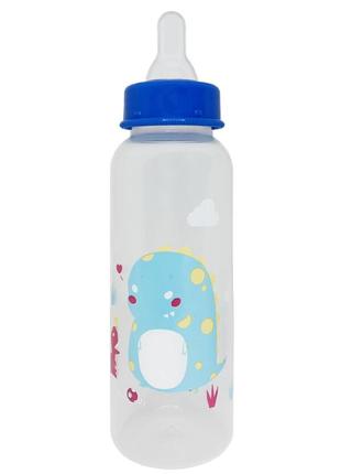 Бутылочка для кормления "дино" mgz-0206(blue) 250 мл2 фото