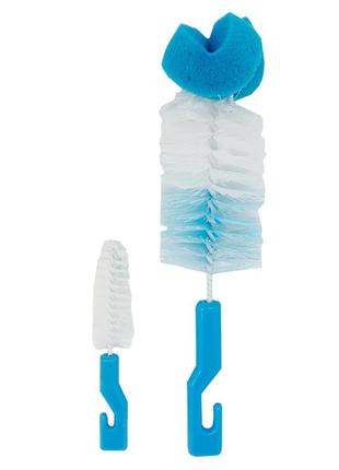 Набір йоржиків для миття пляшечок mgz-0211 (blue) 2 шт.1 фото