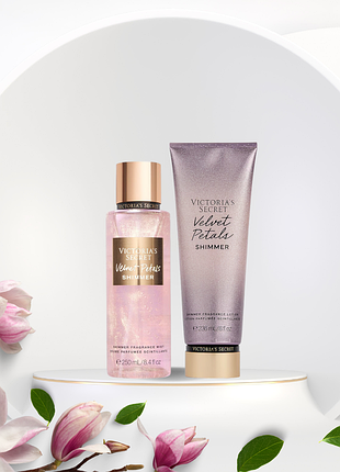 Набір victoria's secret. velvet petals shimmer