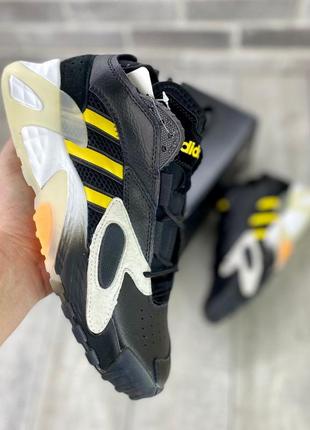Adidas streetball 🆕 мужские кроссовки адидас 🆕  черные/оранжевые8 фото