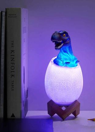 3d лампа ночник аккумуляторный яйцо динозавра1 фото