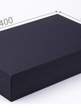 Подарункова коробка grand чорна 40x25x8см