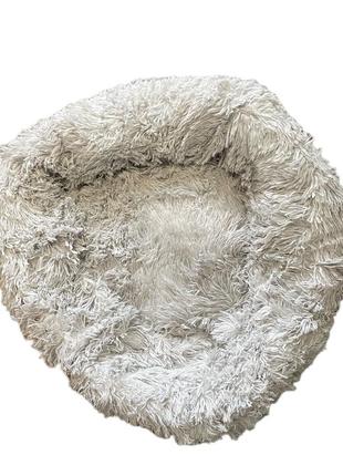 Лежак для собак серый наружный диаметр 41 см3 фото