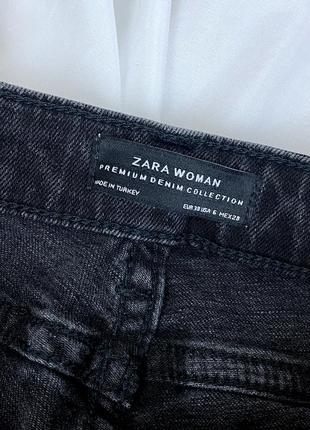 Чёрные джинсы серые zara3 фото