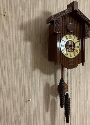 Годинник-ходики, годинник настінний механічний з зозулею і боєм "маяк" срср2 фото