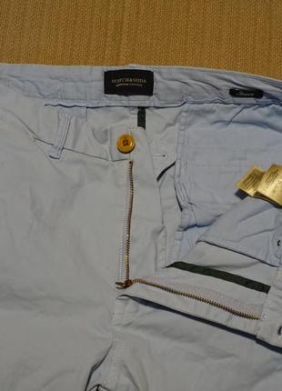 Классные светло-голубые брюки scotch & soda amsterdams couture stuart  32/32 р.3 фото