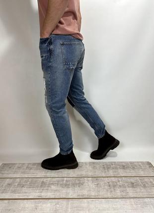 Джинси чоловічі звужені zara denim 365 фото