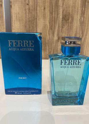 Gianfranco ferre acqua azzurra туалетна вода 100 мл, оригінал