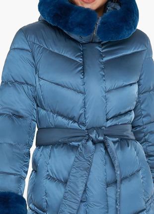 Аквамариновая женская куртка трендовая модель 31068 (остался только 46(s))7 фото