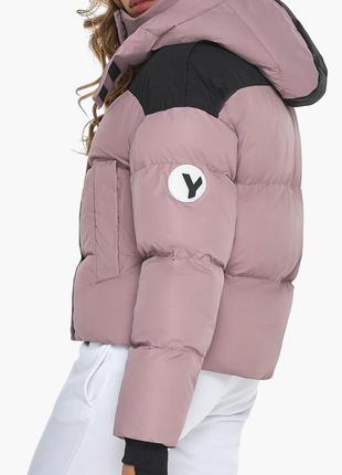 Куртка вільного фасону пудрова жіноча осінньо-весняна модель 241807 фото