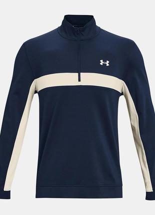 Шикарний лонгслів, кофта under armour golf storm midlayer half-zip long sleeve navy/white светр5 фото