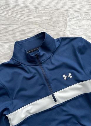 Шикарний лонгслів, кофта under armour golf storm midlayer half-zip long sleeve navy/white светр4 фото