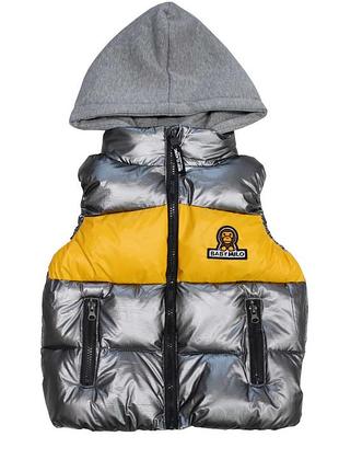 Жилетка з трикотажним капюшоном yiyi baby