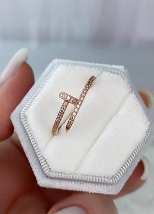 Серебряная кольца с позолотой