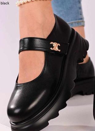 Туфли женские▪️эко-кожа. размер 36, 40. цвет: черный. цена: 580 грн5 фото