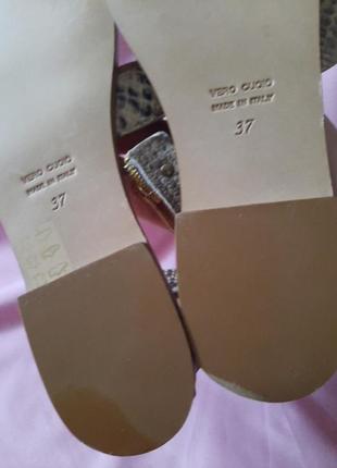 Новые талийские натуральные босоножки сандалии pair vero cuoio p.37(23,5)
