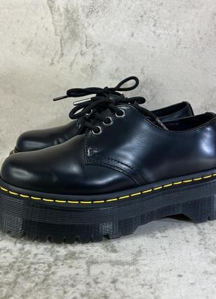 Туфлі dr. martens 1461 quad polished smooth / platform leona audrick 8053 adrian holly 3989