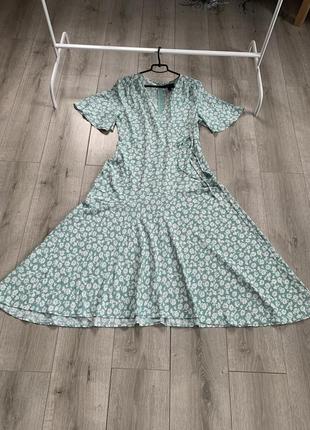 Платье платье макси в цветы размер m l роскошное1 фото