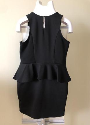 Мини-платье с баской, маленькое чёрное платье2 фото