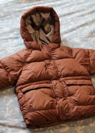 Стильна зимова куртка zara 1.5-2 роки2 фото