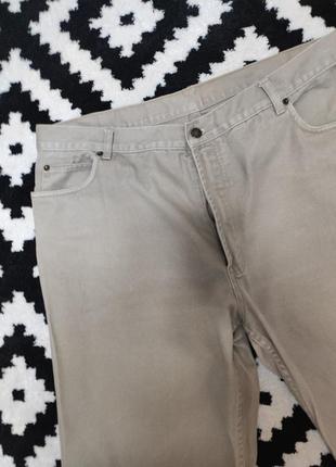 Брюки штани джинси чоловічі бежеві прямі широкі щільні повсякденні west rock, розмір xl - 2xl7 фото