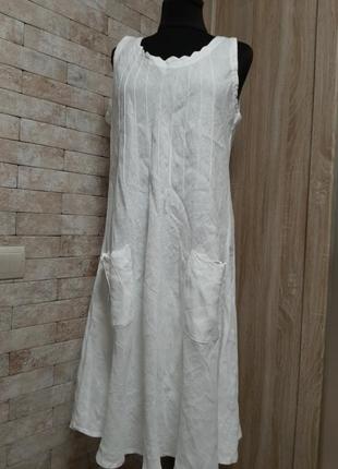 Платье льняное италия