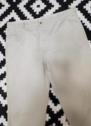 Брюки брюки мужские бежевые легкие прямые широкие повседневные tex, размер 2xl - 3xl2 фото