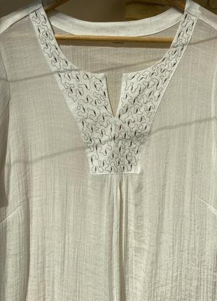 Легкая блуза из шелка и коттона3 фото