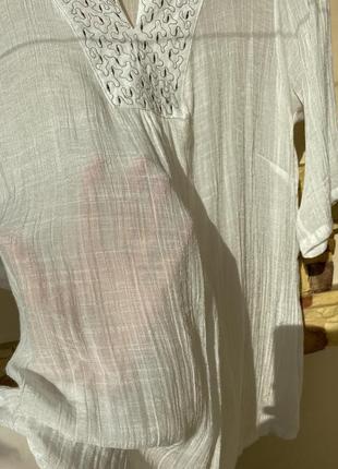 Легкая блуза из шелка и коттона6 фото