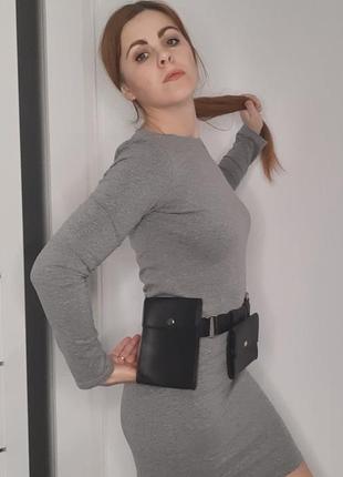 Серое платье 4