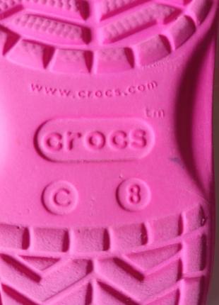 Фирменные вьетнамки crocs р. с8-16,5 см от края до края.8 фото
