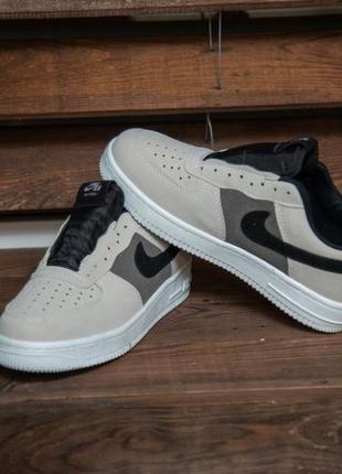 ✅мужские кроссовки nike air force gray4 фото