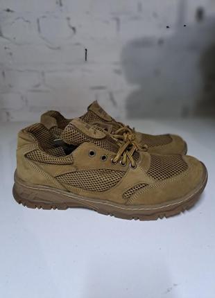 Летние военные мужские кроссовки сетка койот армос тактические, бежевые,песочные на лето с сеткой,сеточка