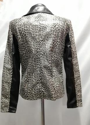 ✅косуха куртка пиджак принт лео леопард змея3 фото