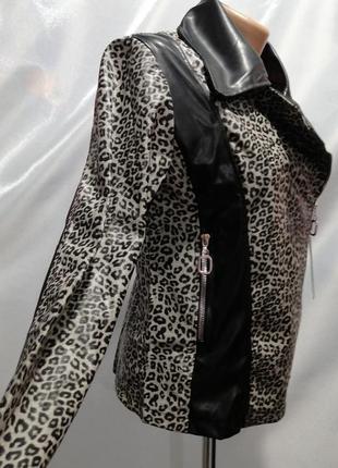✅косуха куртка пиджак принт лео леопард змея4 фото