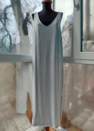 Базовое минималистичное длинное платье-майка hush